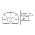 A109K Brake Pad Set For MITSUBISHI LANCER IV Saloon (C6_A)